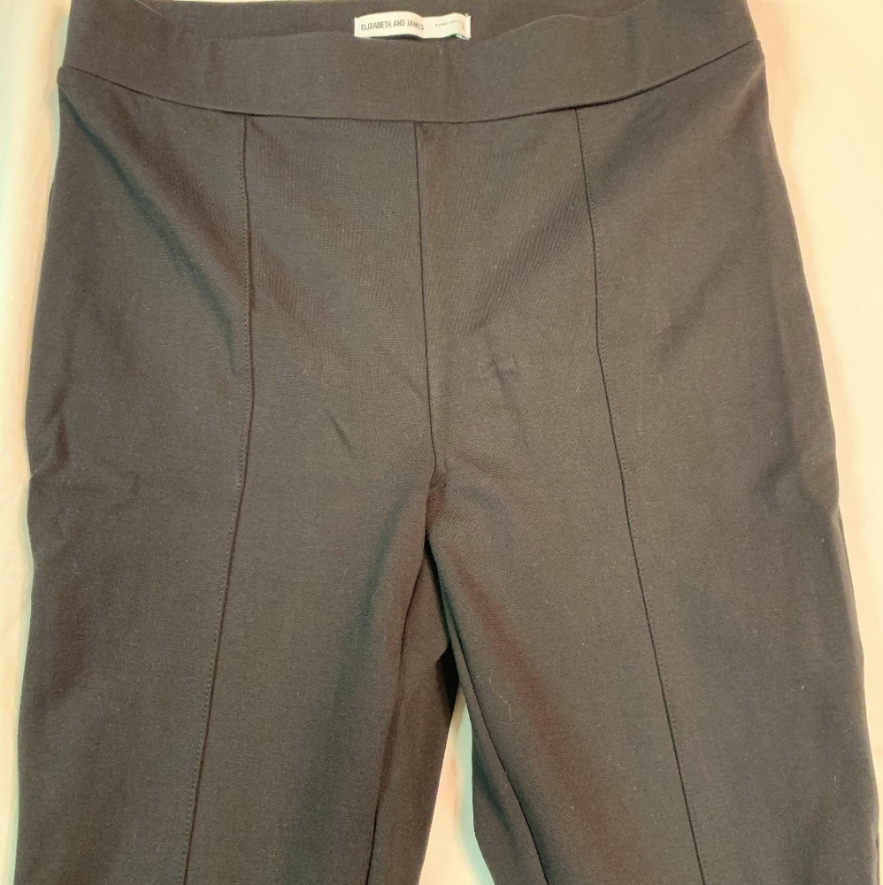 Elizabeth and James black ponte stretch pants